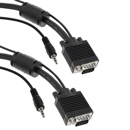 Super cable VGA con jack de audio de 3,5 mm macho macho de 5 m