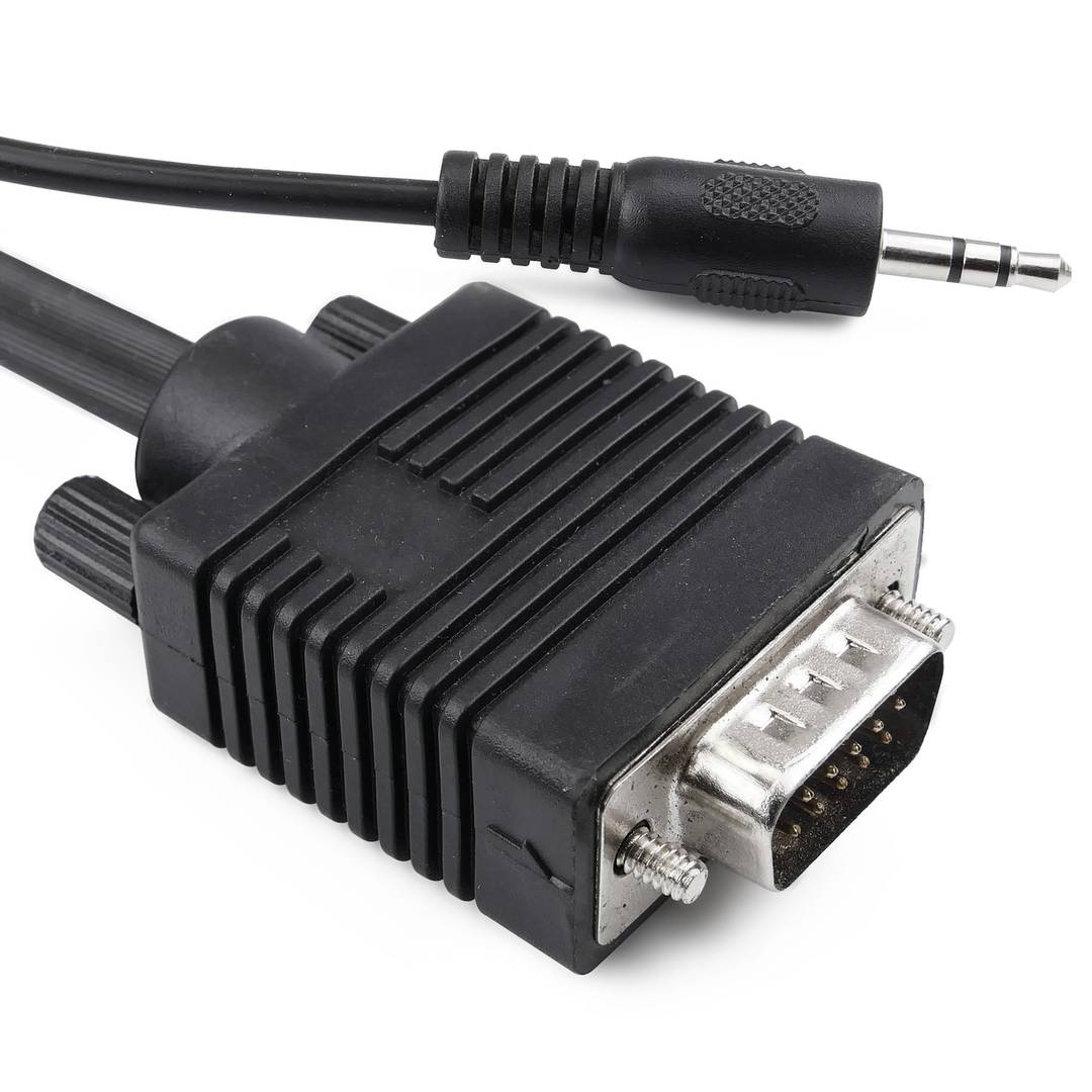 Super cable VGA con jack de audio de 3,5 mm macho macho de 20 m