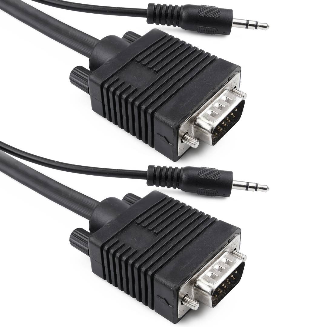Super cable VGA con jack de audio de 3,5 mm macho macho de 30 m
