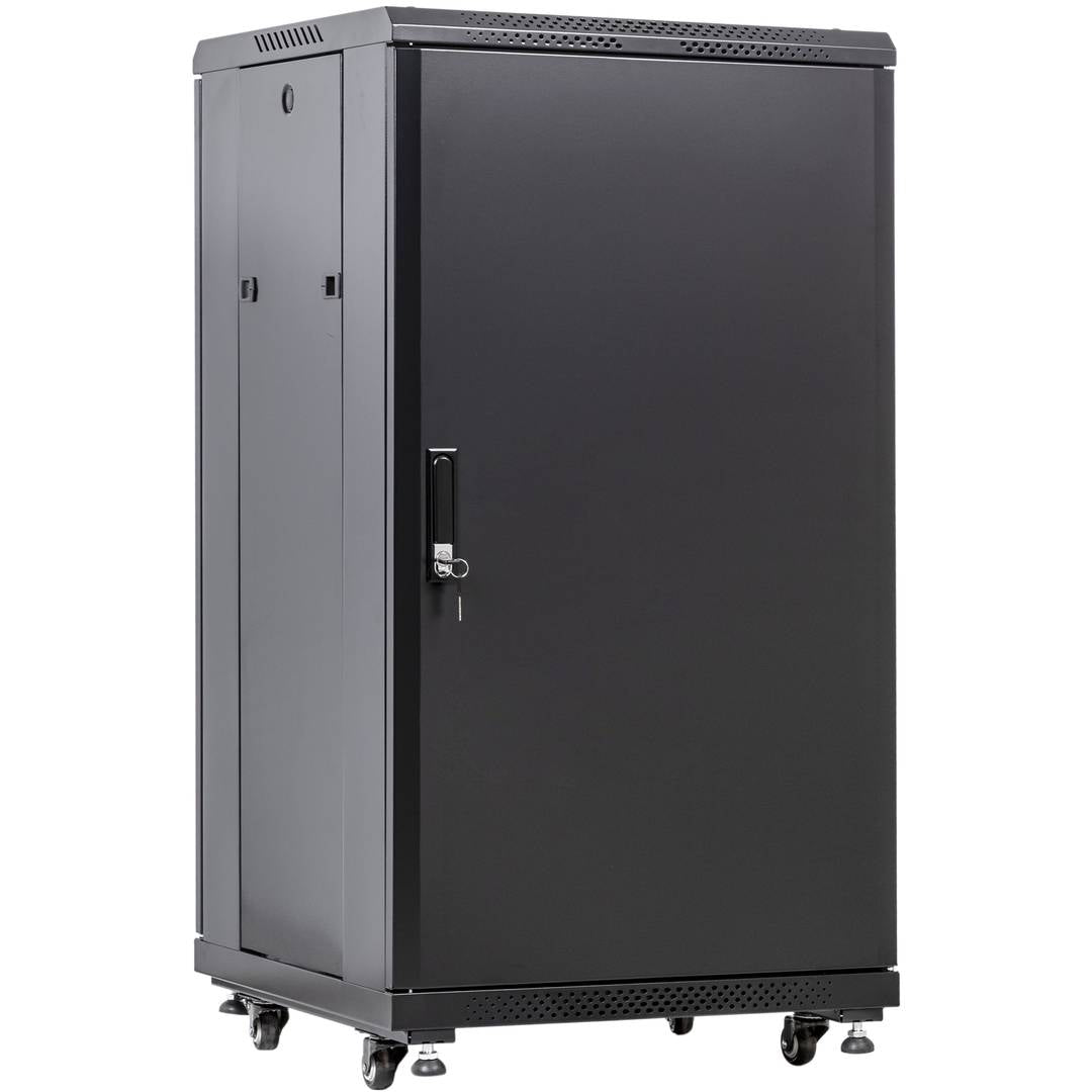 Armario rack 19' de pie 22U 600x1000x1160mm negro MobiRack GO montado
