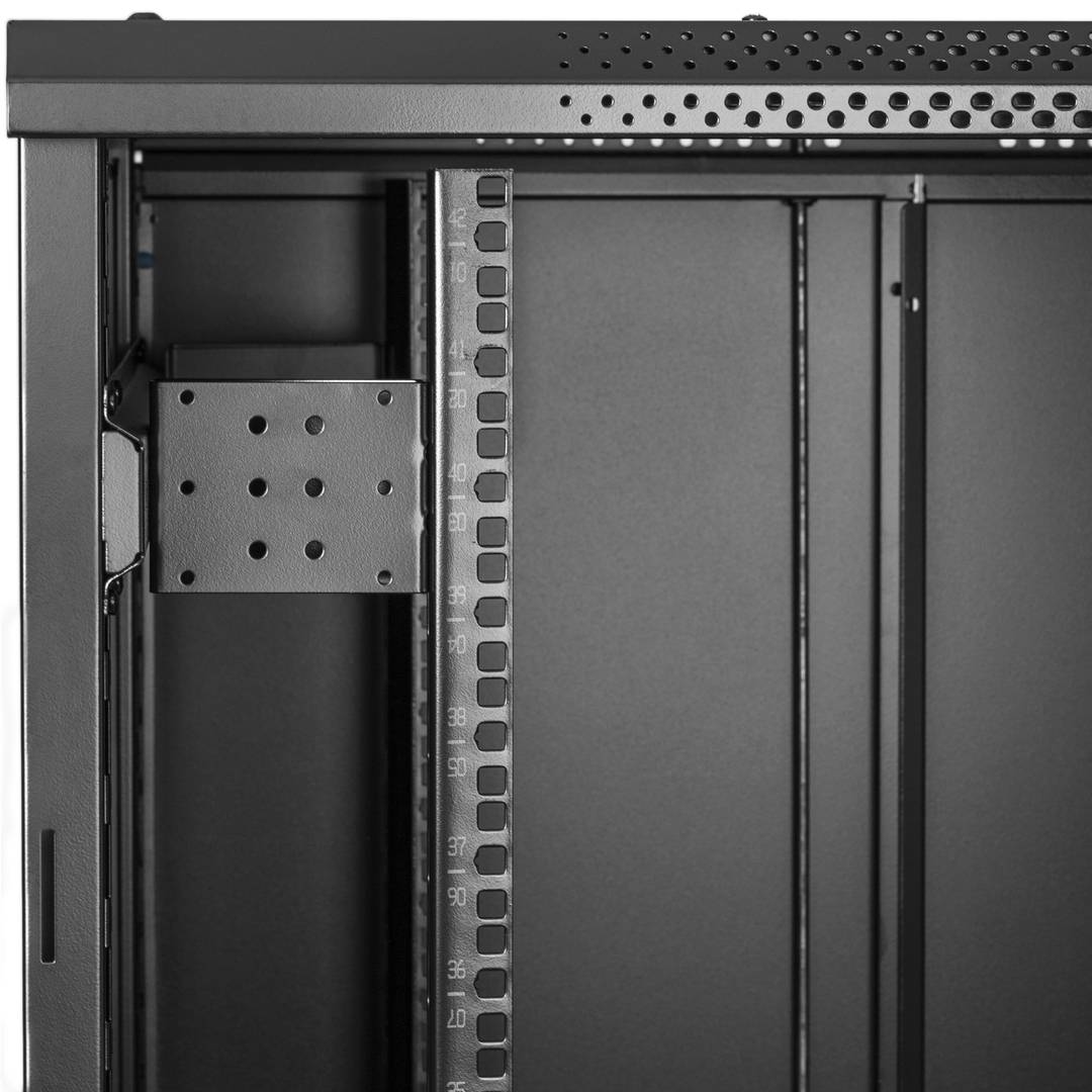 Armario rack 19'' de pie 32U 800x800x1610mm negro MobiRack GO montado