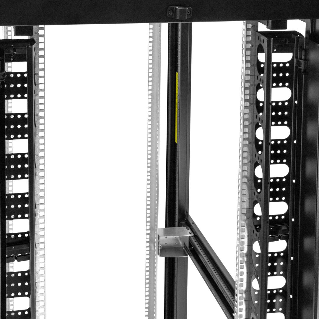 Armario rack 19' de pie 38U 600x600x1800mm negro MobiRack GO montado