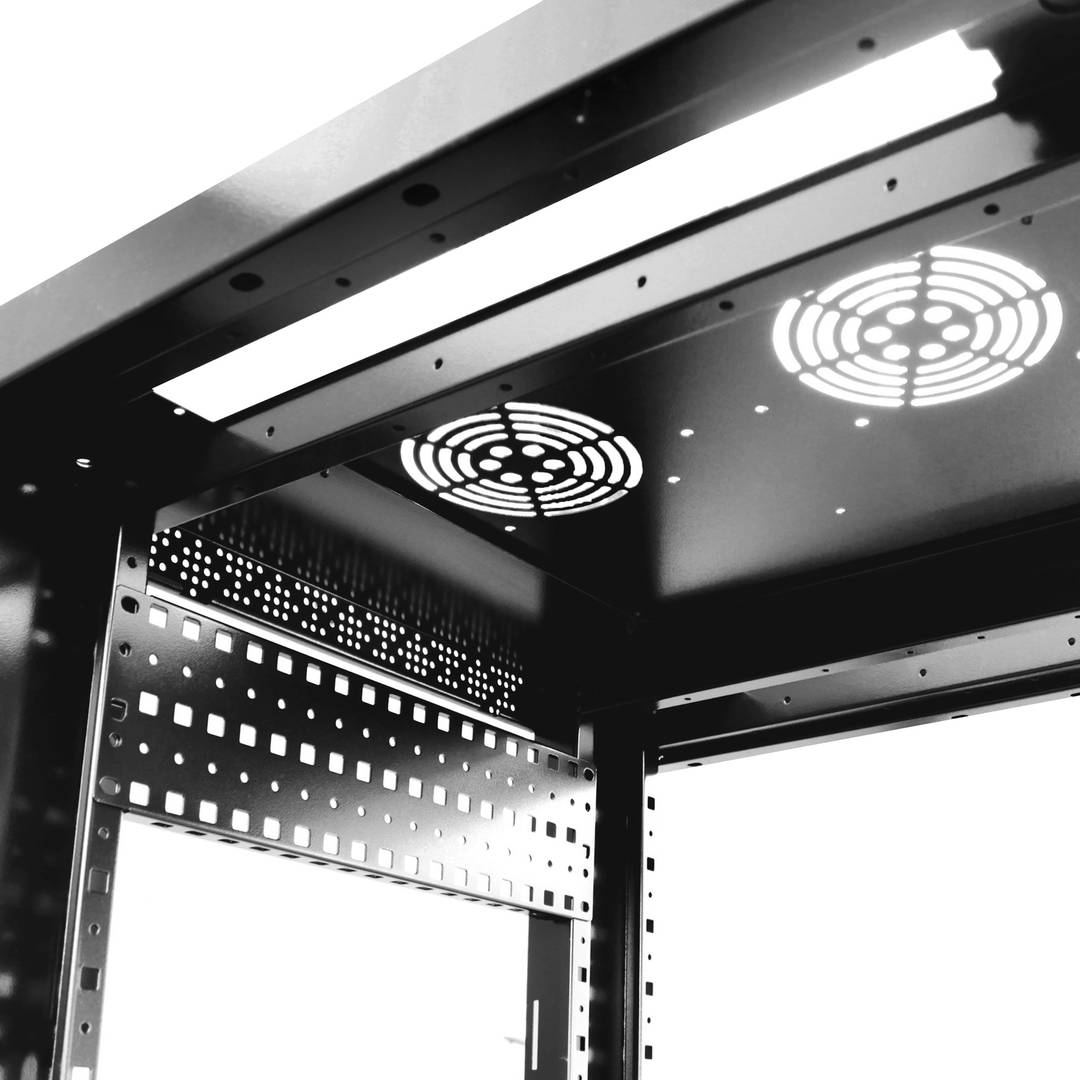 Armario rack 19' de pie 38U 600x600x1800mm negro MobiRack GO montado