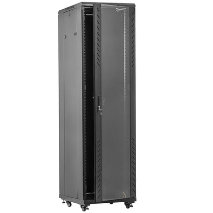 Armario rack 19' de pie 42U 600x1000x2000mm negro MobiRack GO montado