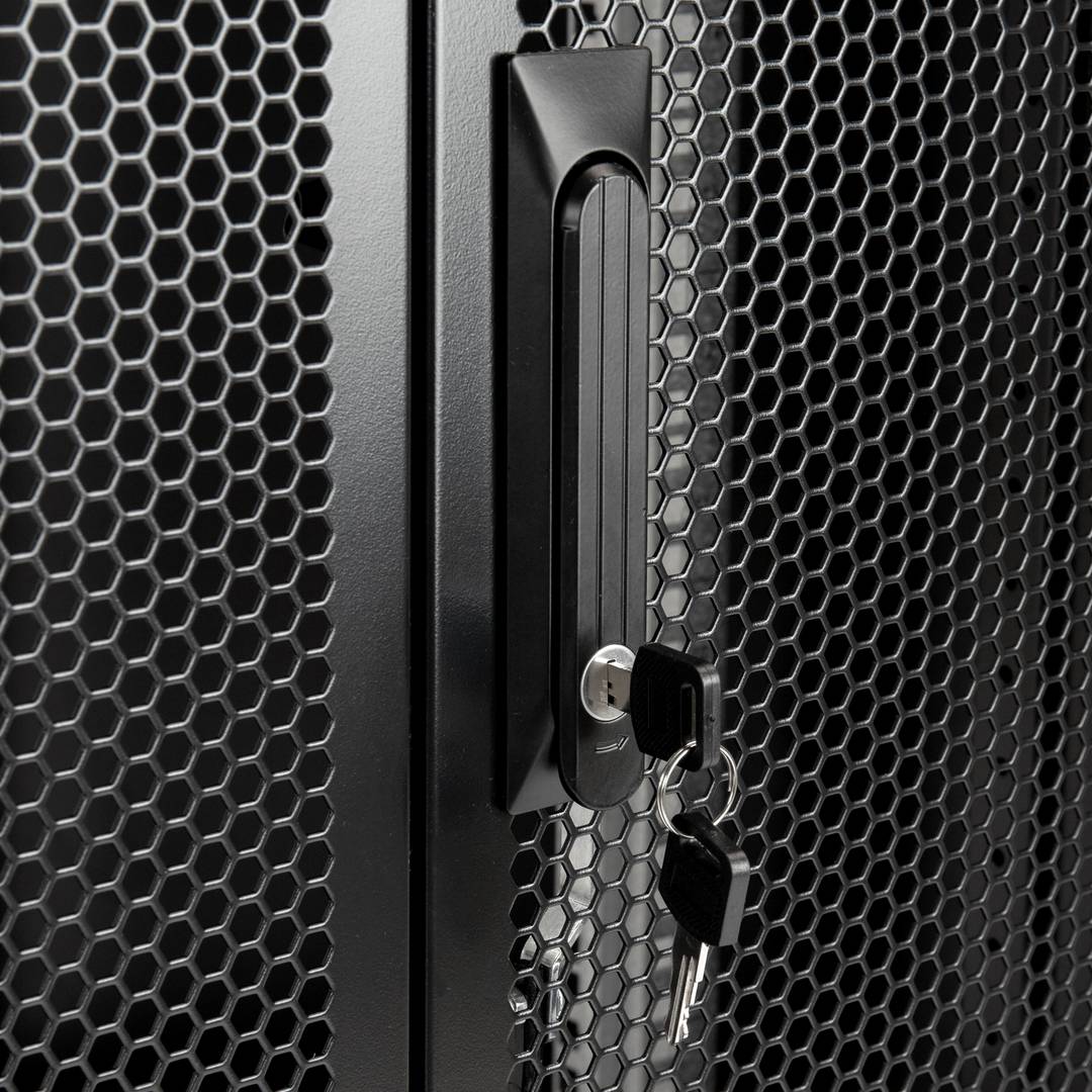 Armario rack 19' de pie 42U 800x1200x2000mm puerta perforada MobiRack GO montado