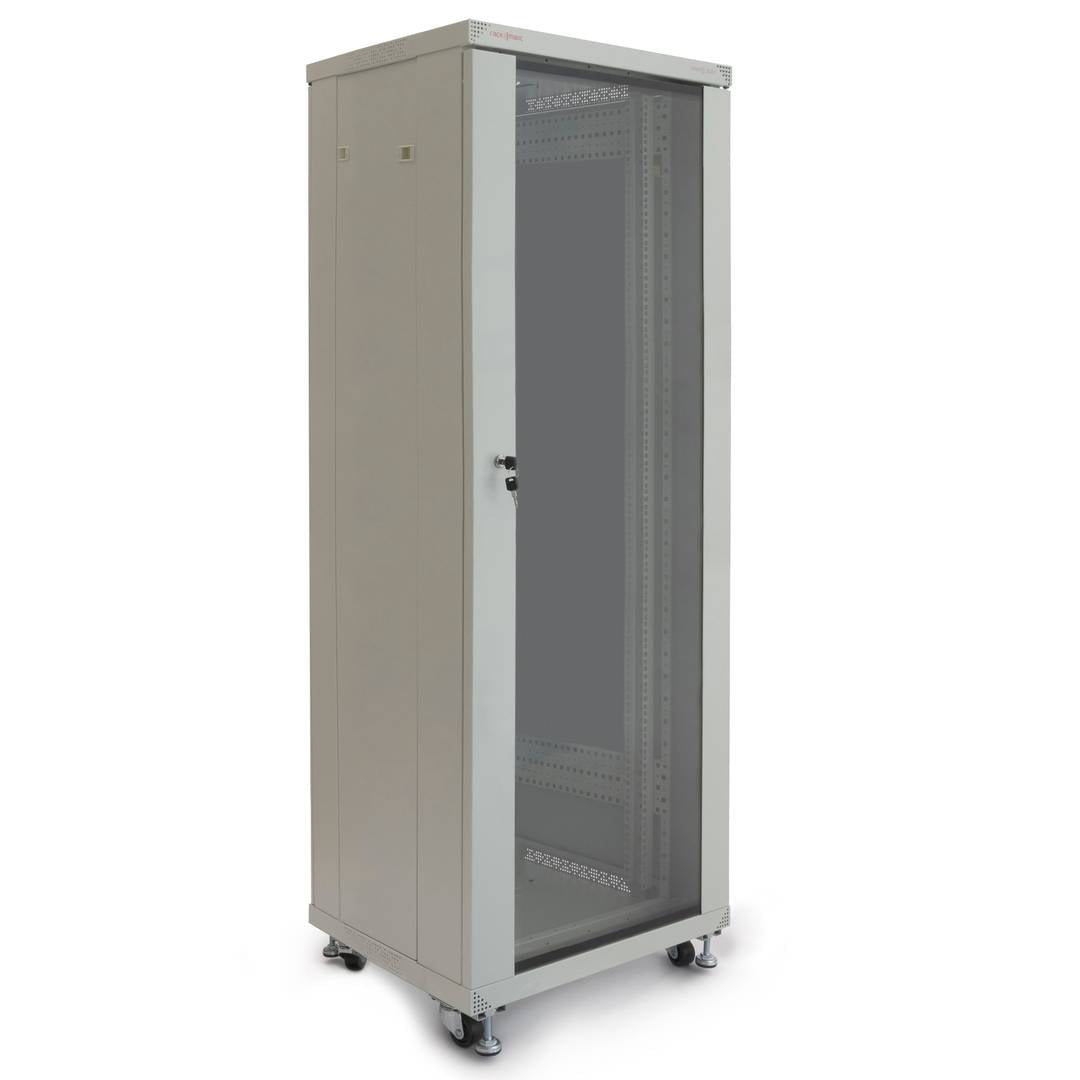Armario rack 19' de pie 33U 600x600x1600mm blanco MobiRack GO montado