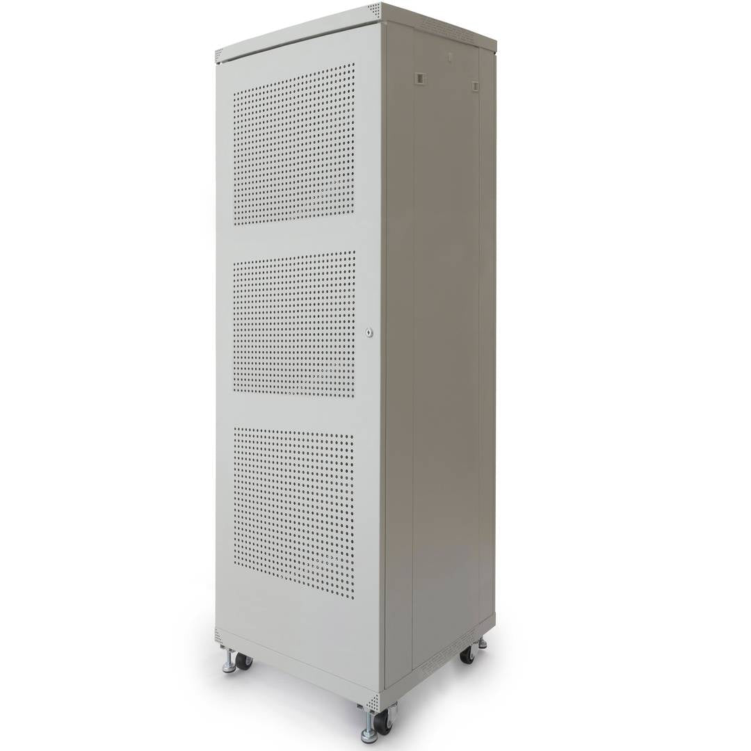 Armario rack 19' de pie 33U 600x600x1600mm blanco MobiRack GO montado