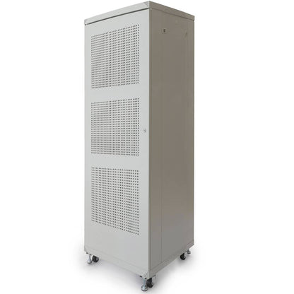 Armario rack 19' de pie 33U 600x600x1600mm blanco MobiRack GO montado