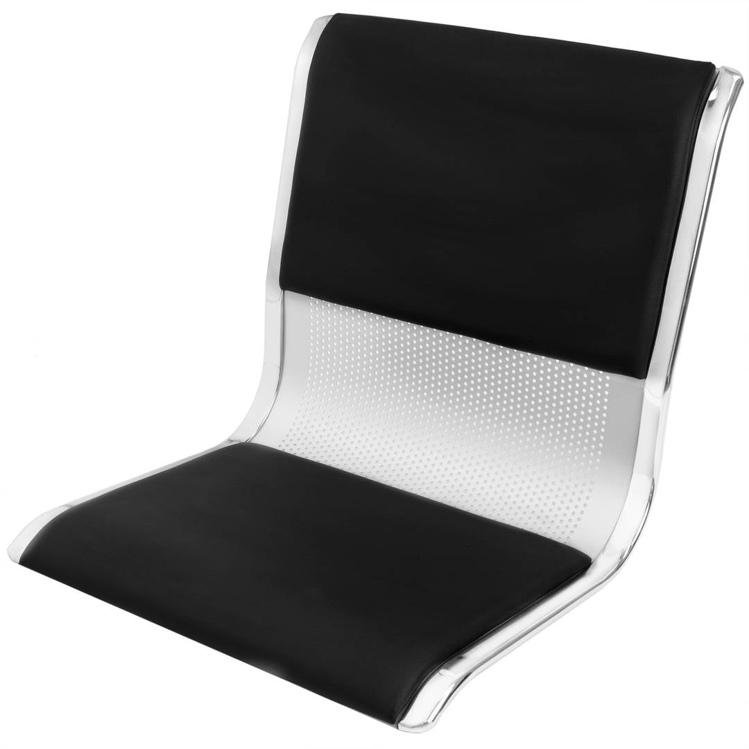 Bancada para sala de espera con sillas ergonómicas acolchadas de 2 plazas