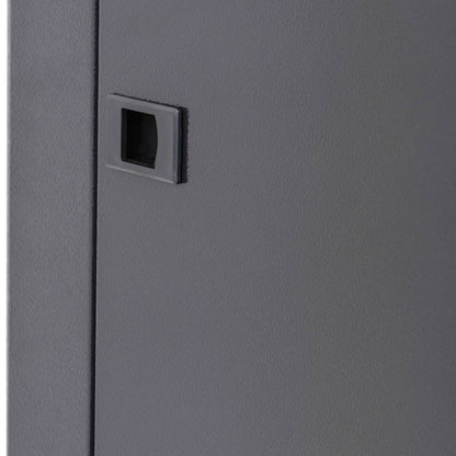 Armario rack mural 19' 12U 600x450x640mm pared negro SOHORack GO montado