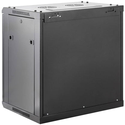 Armario rack mural 19' 12U 600x600x640mm pared negro SOHORack GO montado