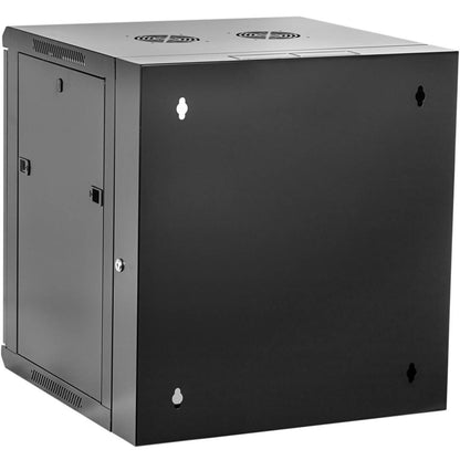 Armario rack mural 19'' pivotante 12U 600x550x635mm pared negro SOHORack GO montado