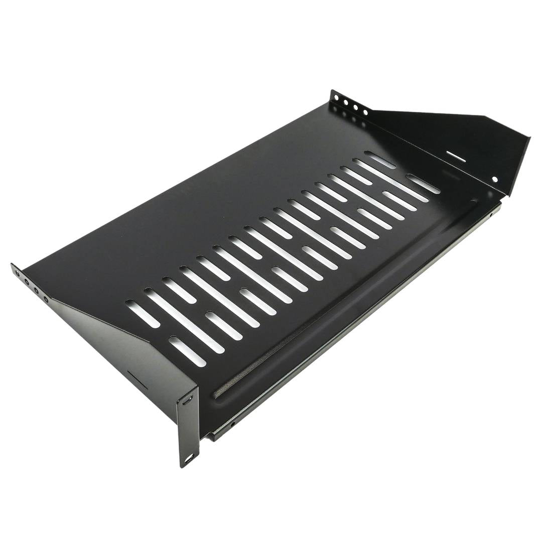 Bandeja rack de fijación frontal de 2U y profundidad 250 mm