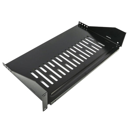 Bandeja rack de fijación frontal de 2U y profundidad 250 mm