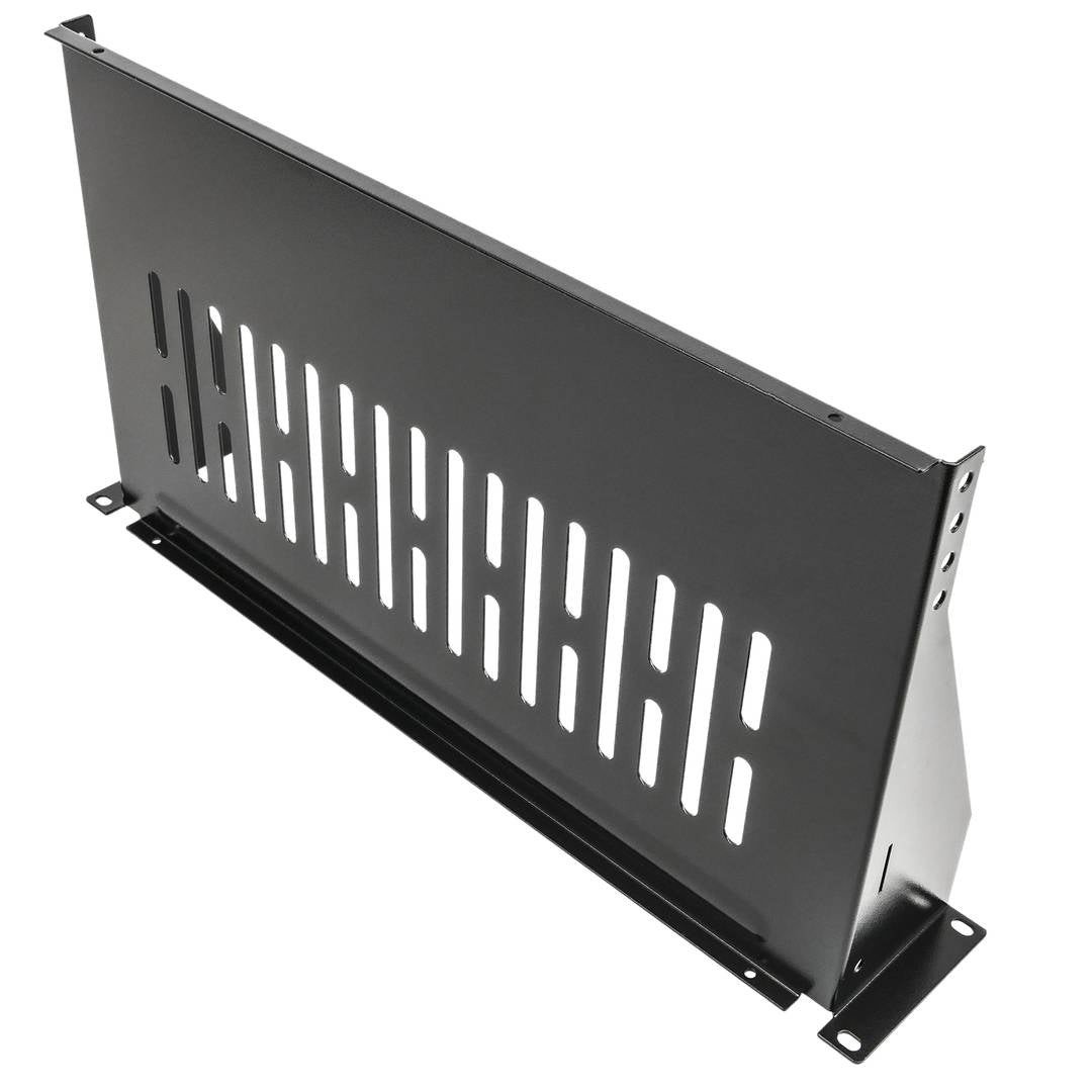 Bandeja rack de fijación frontal de 2U y profundidad 250 mm