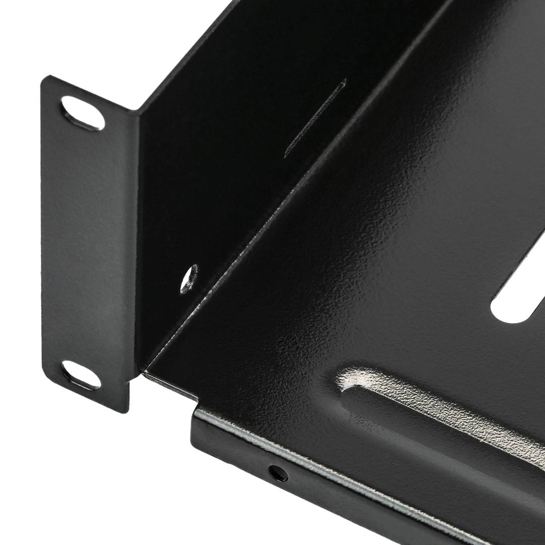 Bandeja rack de fijación frontal de 2U y profundidad 250 mm