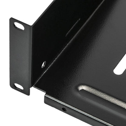 Bandeja rack de fijación frontal de 2U y profundidad 250 mm