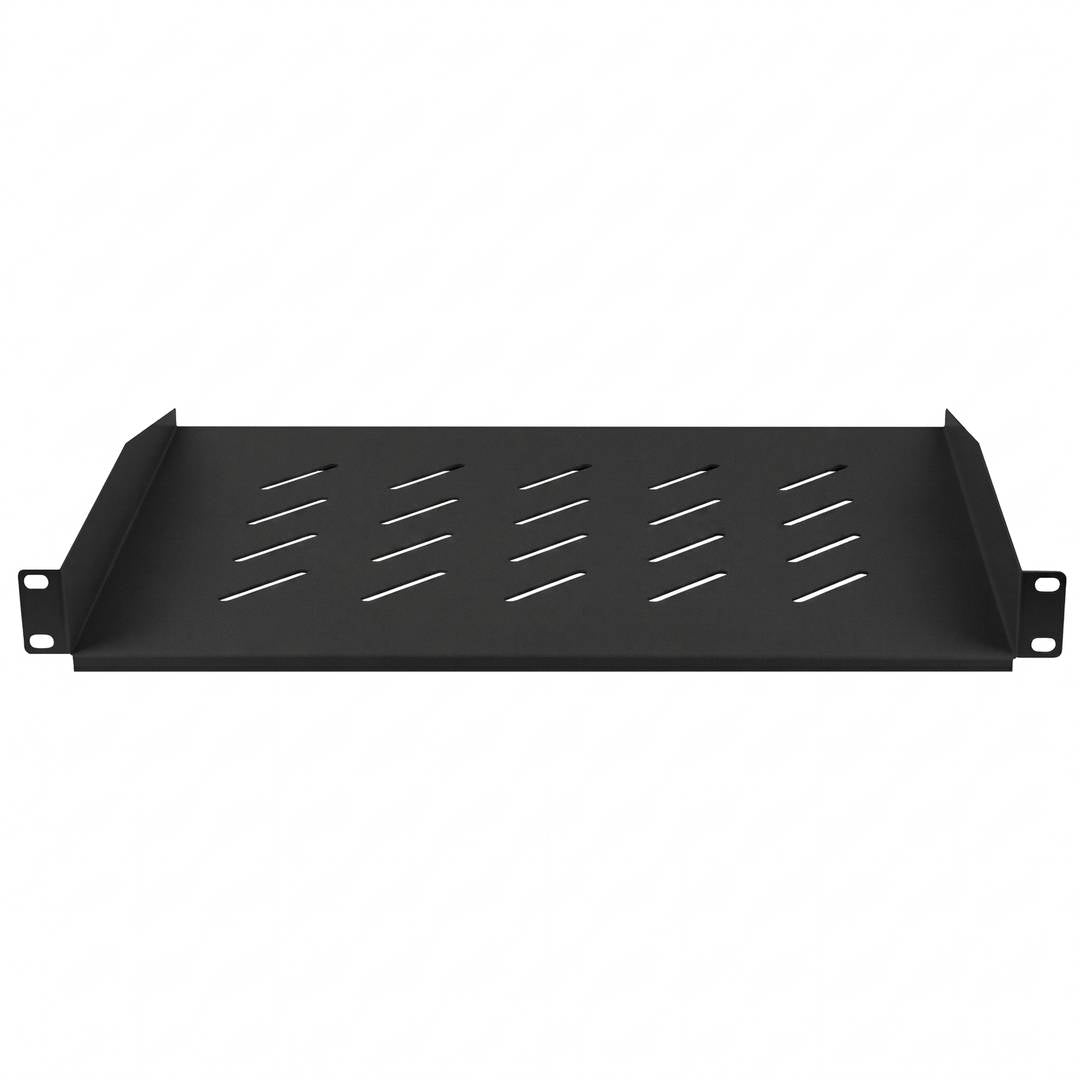 Bandeja rack de fijación frontal de 2U y profundidad 370 mm