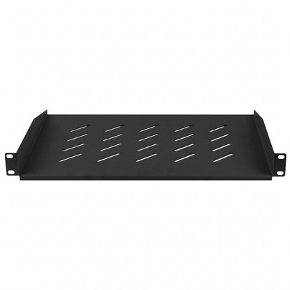 Bandeja rack de fijación frontal de 2U y profundidad 370 mm