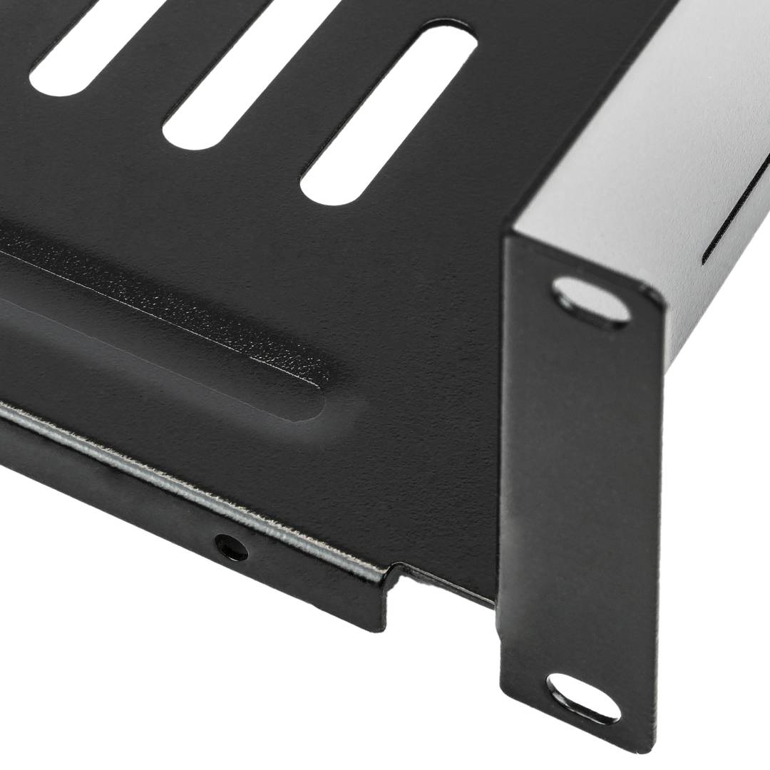 Bandeja rack de fijación frontal de 2U y profundidad 370 mm