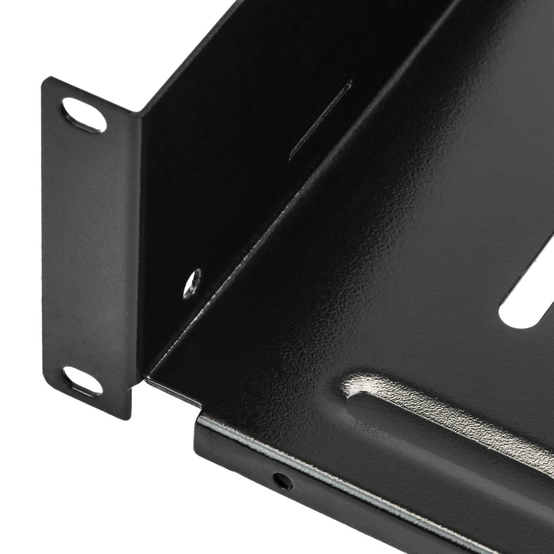 Bandeja rack de fijación frontal de 2U y profundidad 370 mm