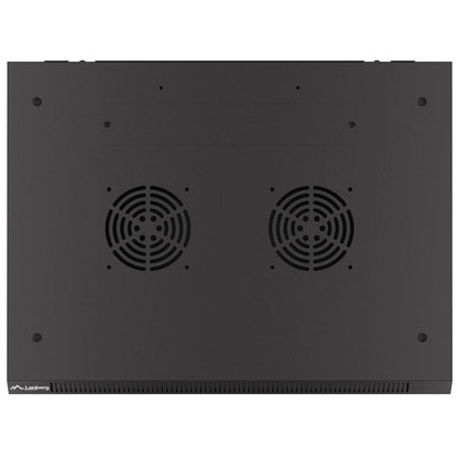 Armario Rack mural 19' 9U F450 600x450x512mm pared desmontado DIY negro Lanberg