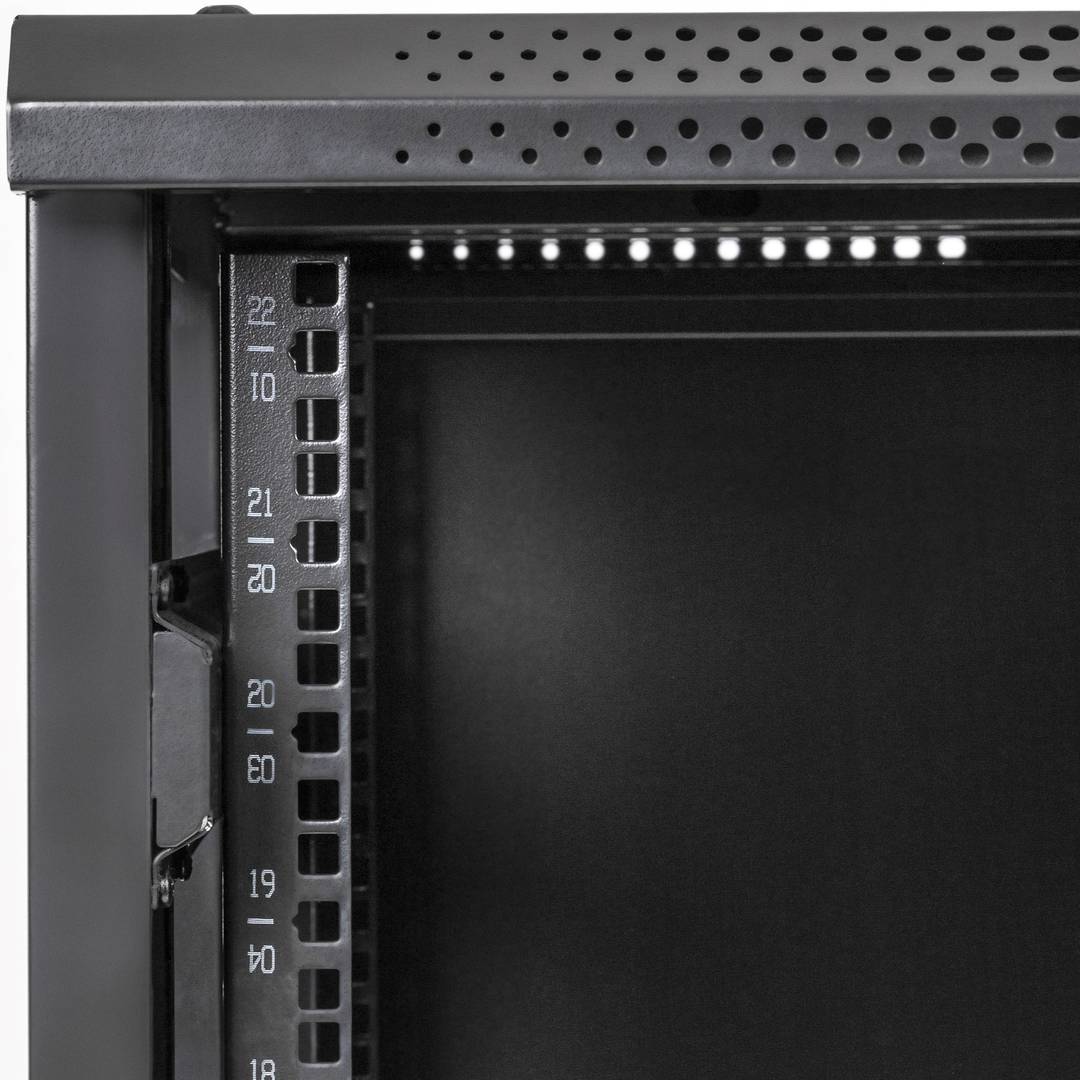 Armario rack 19' de pie 22U 800x800x1160mm negro MobiRack DIY desmontado