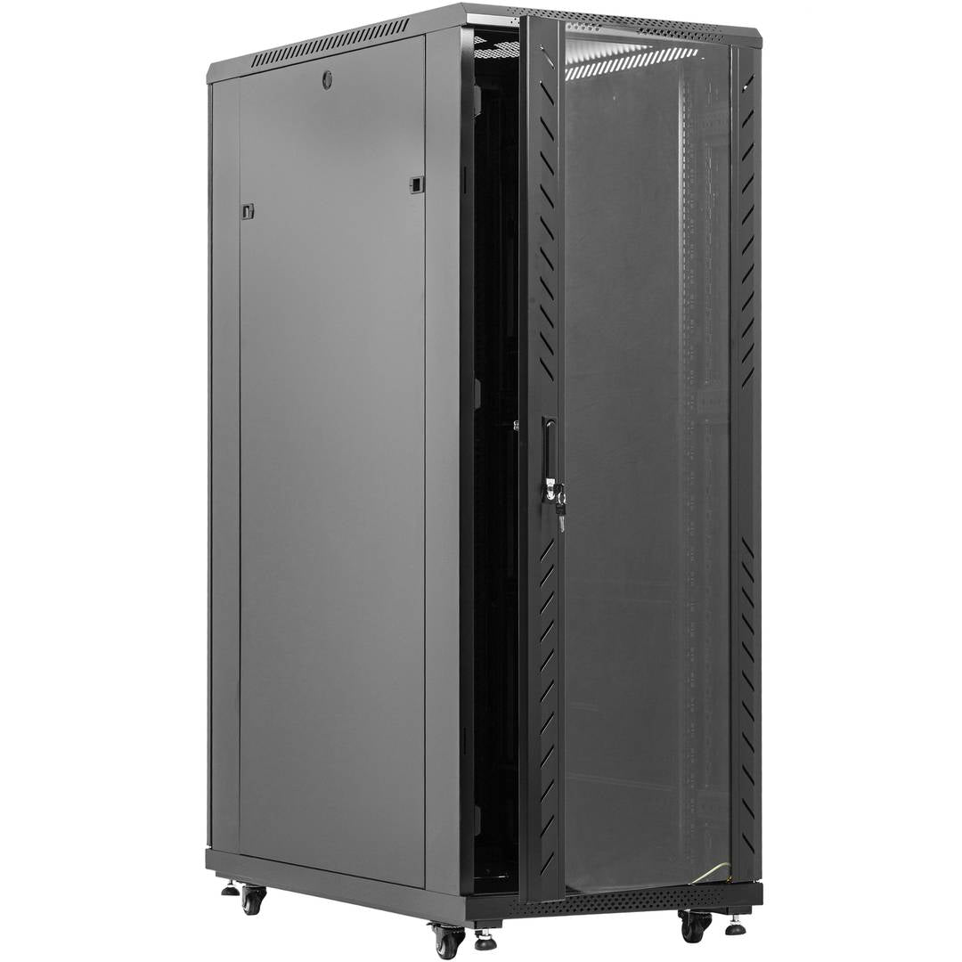 Armario rack 19'' de pie 32U 800x1000x1610mm negro MobiRack DIY desmontado