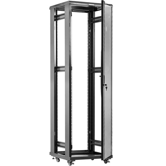 Armario rack 19'' de pie 42U 600x1000x2000mm negro MobiRack DIY desmontado