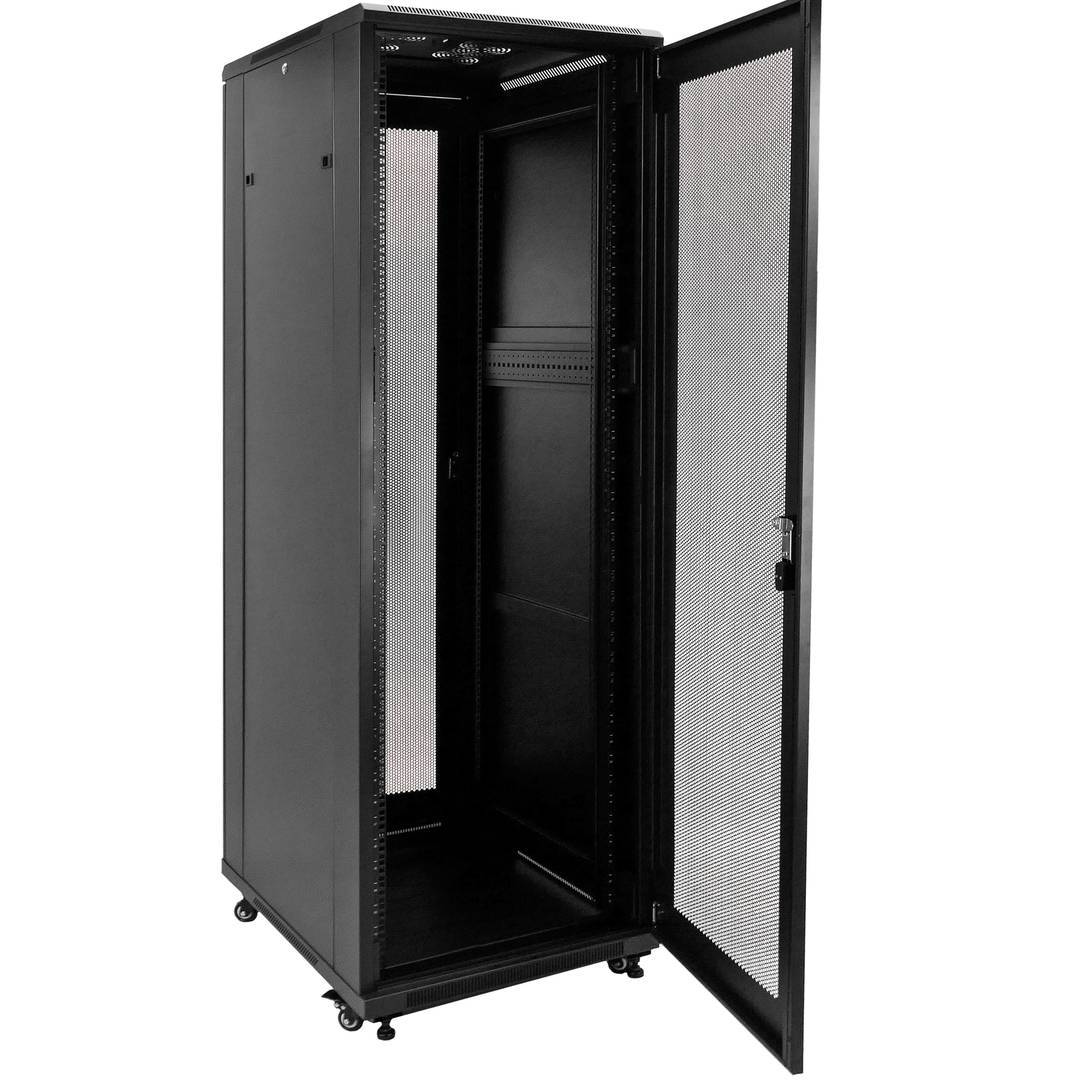 Armario rack 19' de pie 42U 600x800x2000 mm negro MobiRack con puerta perforada