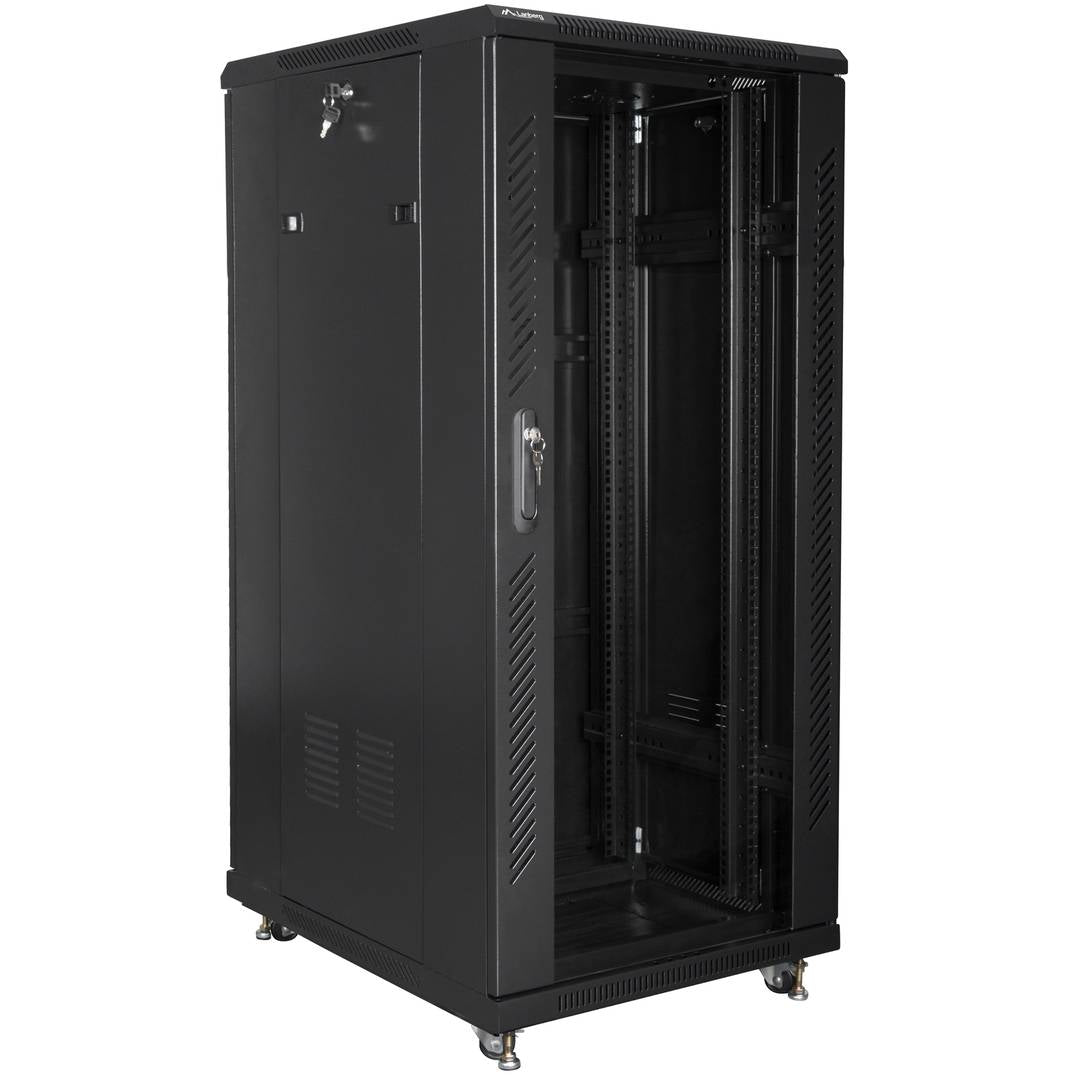Armario Rack 19' de pie 27U F800 600x800x1381mm negro Lanberg