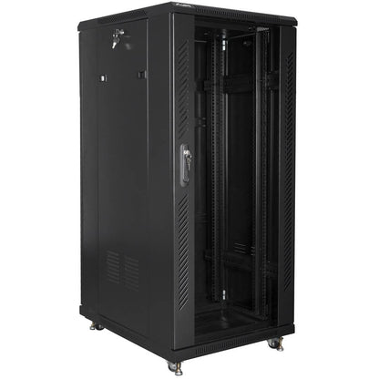 Armario Rack 19' de pie 27U F800 600x800x1381mm negro Lanberg