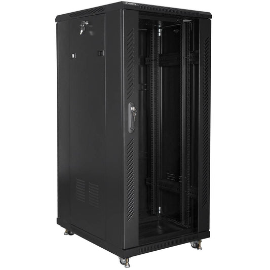 Armario Rack 19' de pie 27U F800 600x800x1381mm negro Lanberg