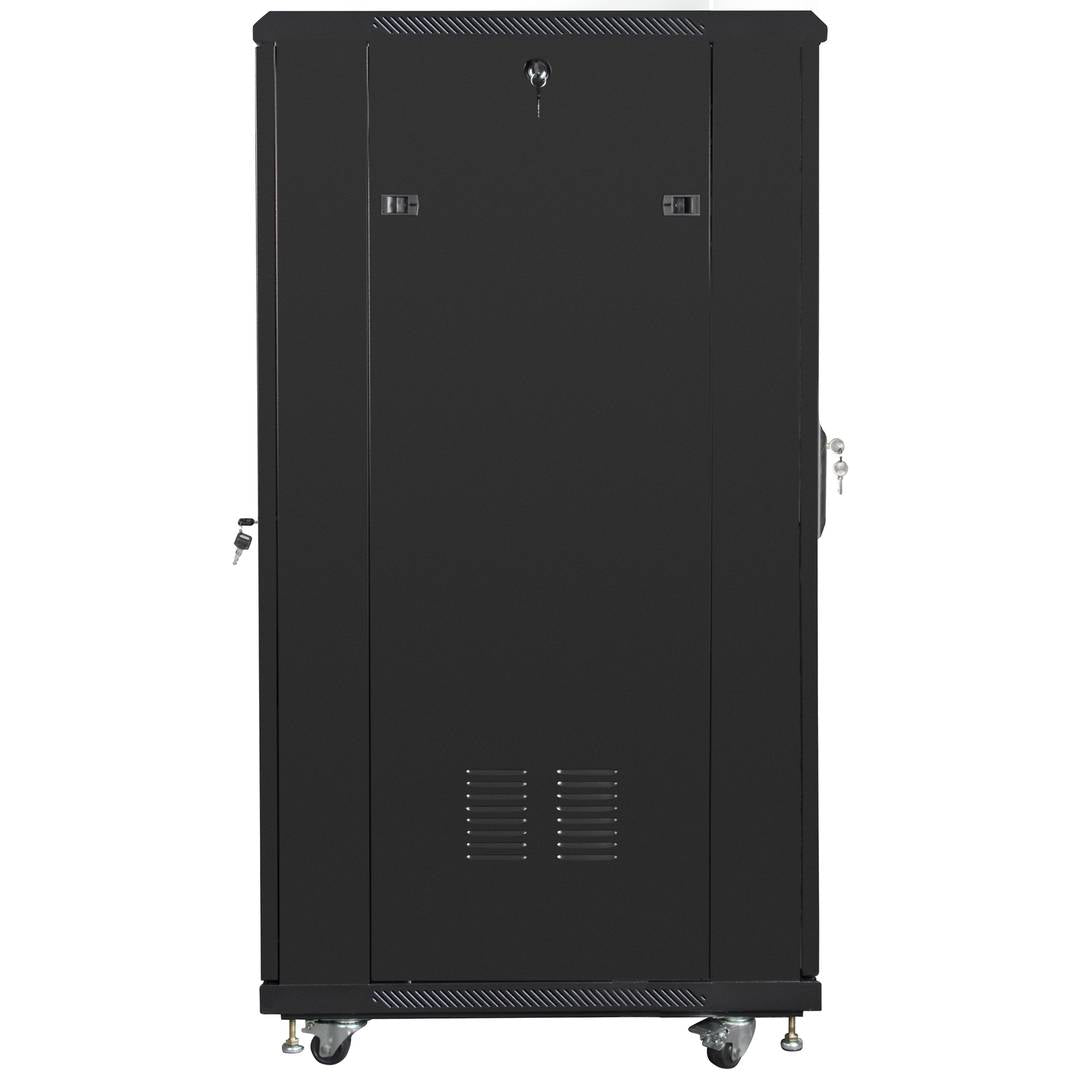 Armario Rack 19' de pie 27U F800 600x800x1381mm negro Lanberg