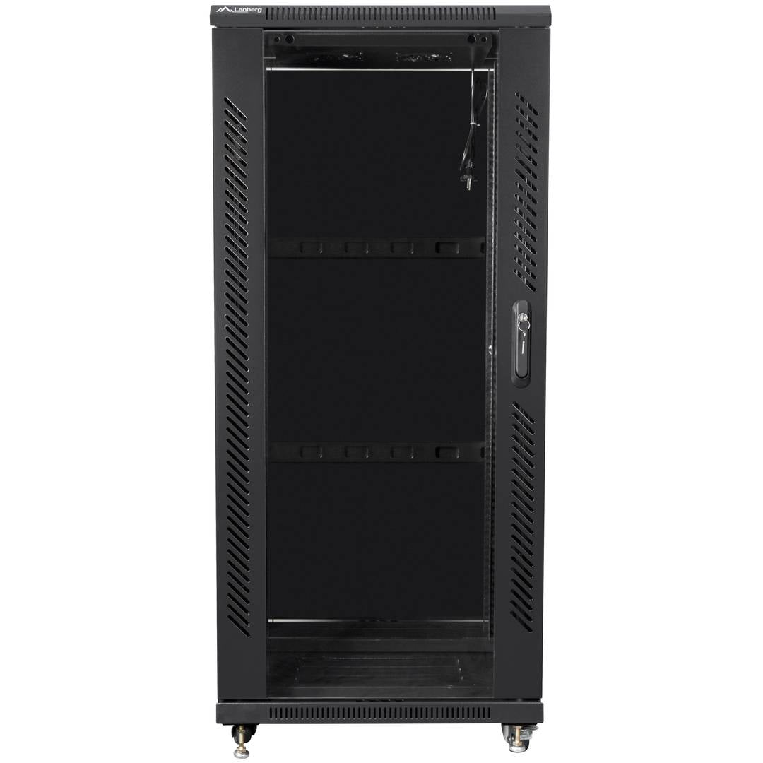 Armario Rack 19' de pie 27U F800 600x800x1381mm negro Lanberg