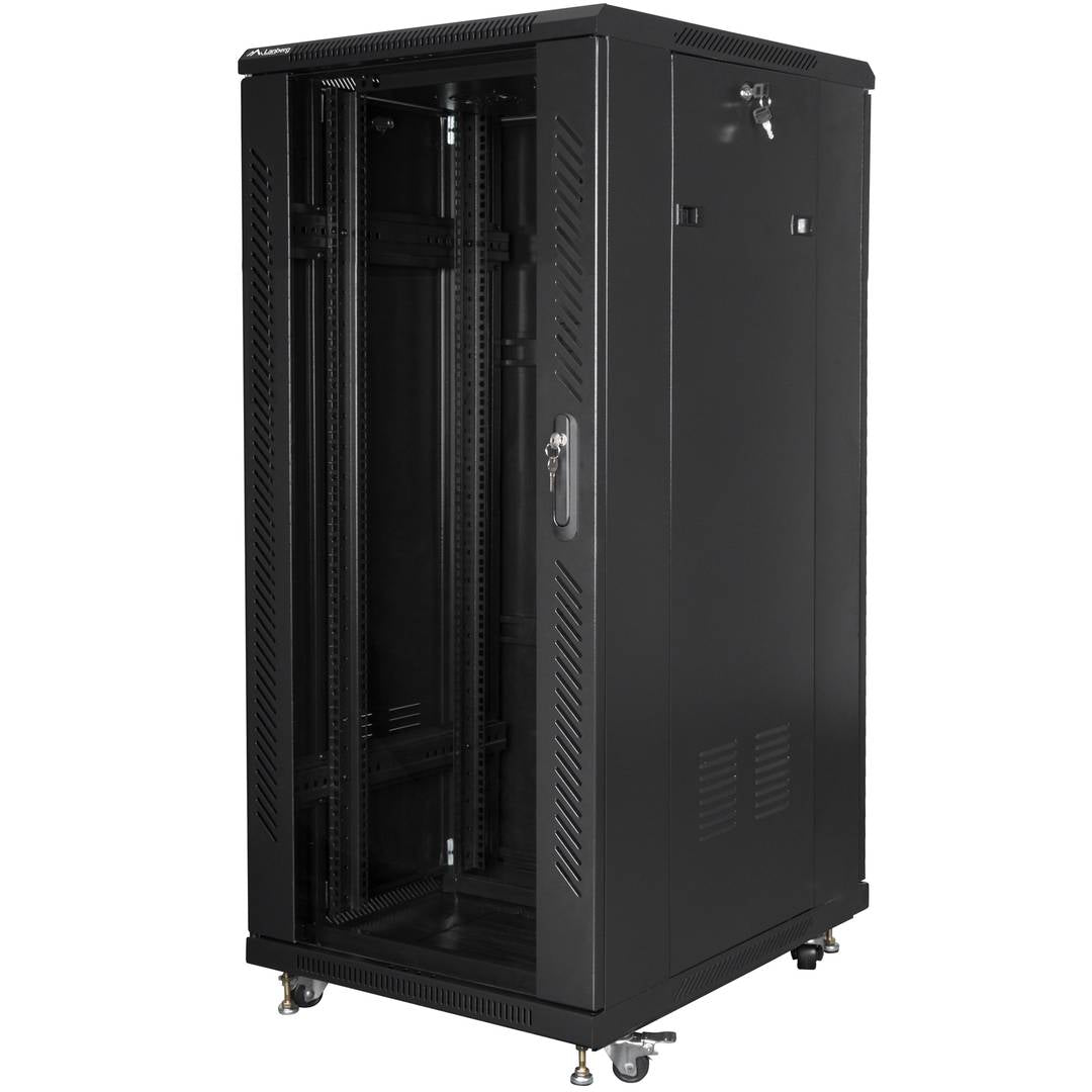 Armario Rack 19' de pie 27U F800 600x800x1381mm negro Lanberg