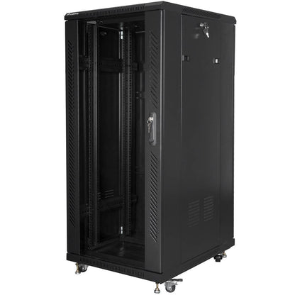 Armario Rack 19' de pie 27U F800 600x800x1381mm negro Lanberg