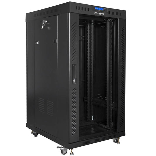 Armario Rack 19' de pie 22U F800 800x800x1216mm negro Lanberg