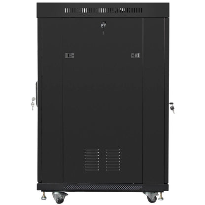 Armario Rack 19' de pie 22U F800 800x800x1216mm negro Lanberg