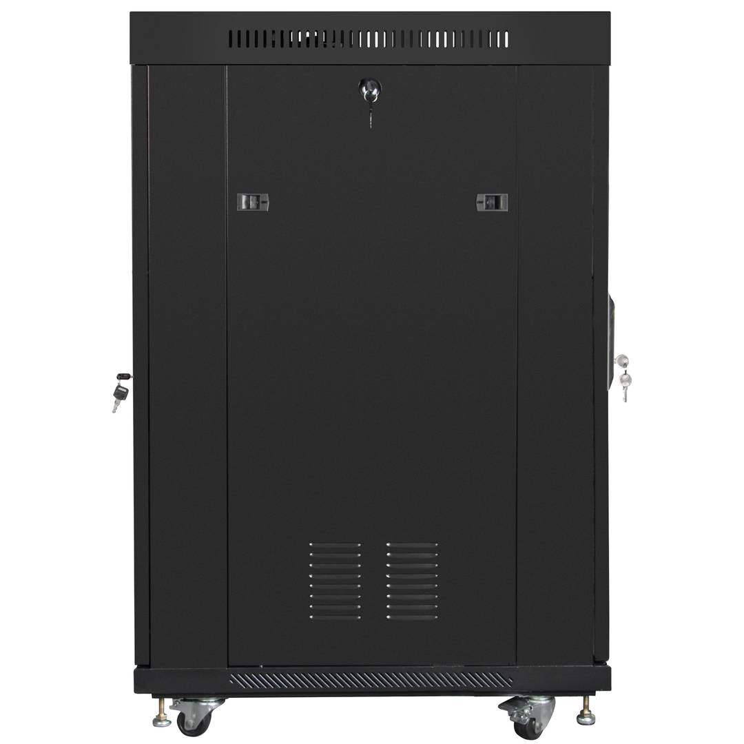 Armario Rack 19' de pie 22U F800 800x800x1216mm negro Lanberg