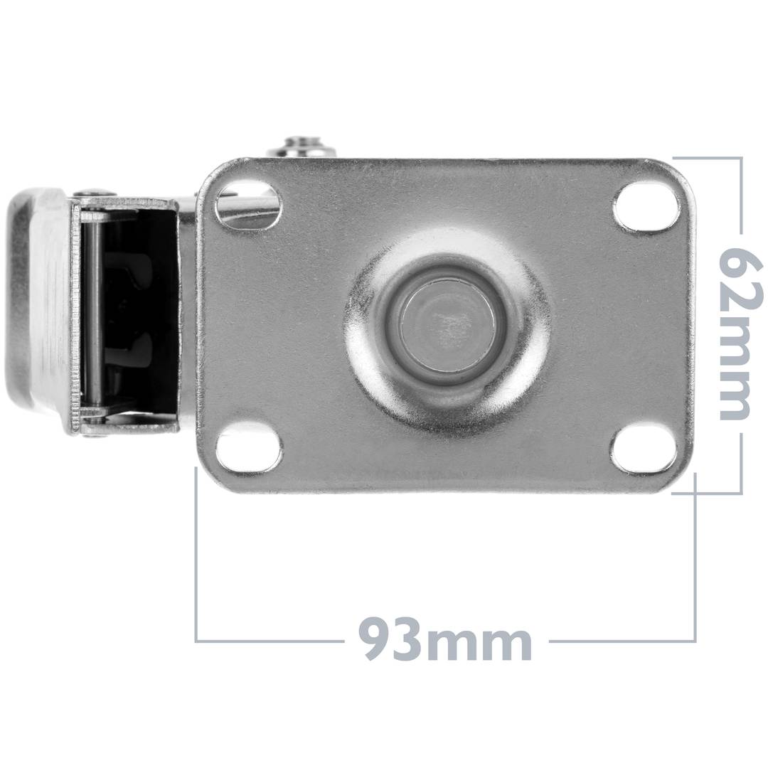Ruedas pivotantes con freno de 12cm para armario Rack de carga y transporte Pack 4