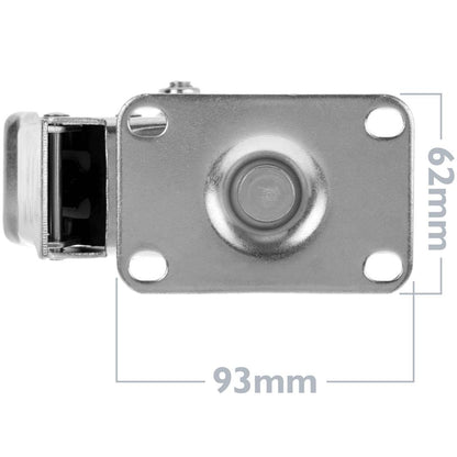 Ruedas pivotantes con freno de 12cm para armario Rack de carga y transporte Pack 4