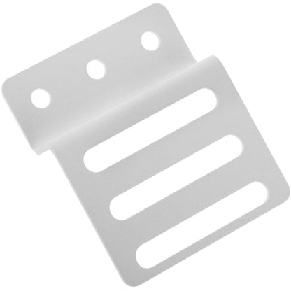 Kit montaje de regleta rack 19” de fijación vertical en armario de transporte blanco