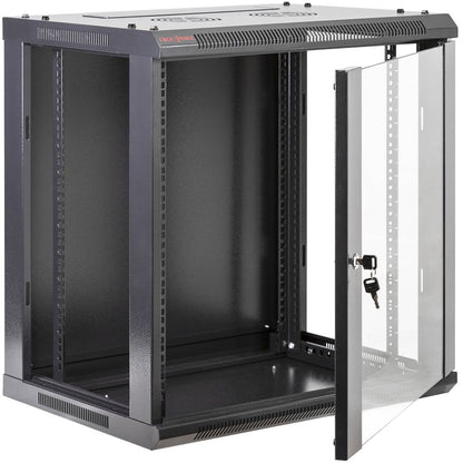 Armario rack mural 19'' 12U 600x600x640mm pared SOHORack DIY desmontado