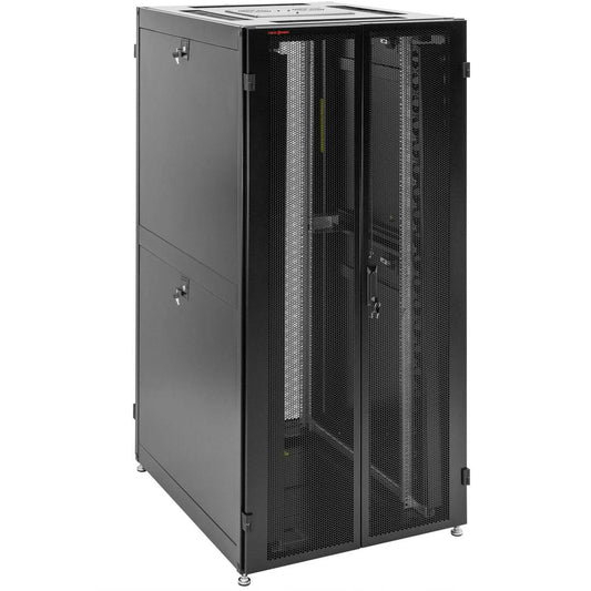 Armario rack 19' de pie 42U 800x800x2000mm puerta perforada MobiRack DIY desmontado negro