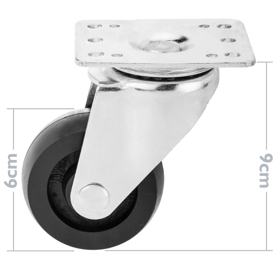 Rueda de 6cm para rack MobiRack y MobiRackHQ