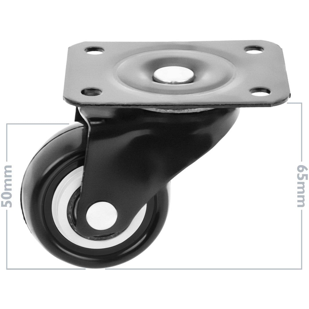 Kit de ruedas pivotantes para armarios rack SOHORack y MobiRack 4 pack