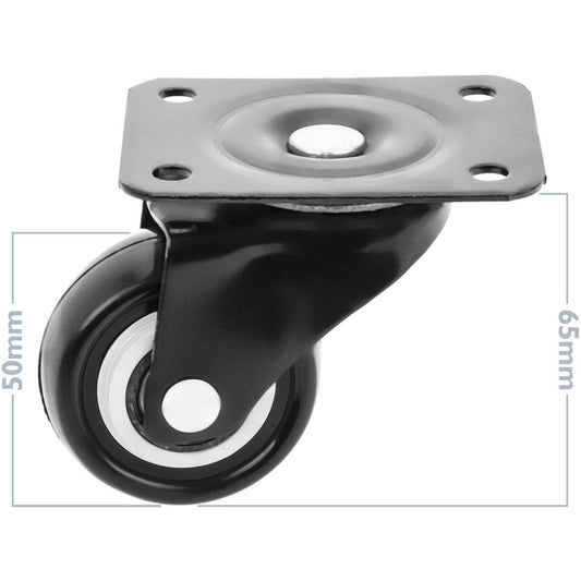 Kit de ruedas pivotantes para armarios rack SOHORack y MobiRack 4 pack