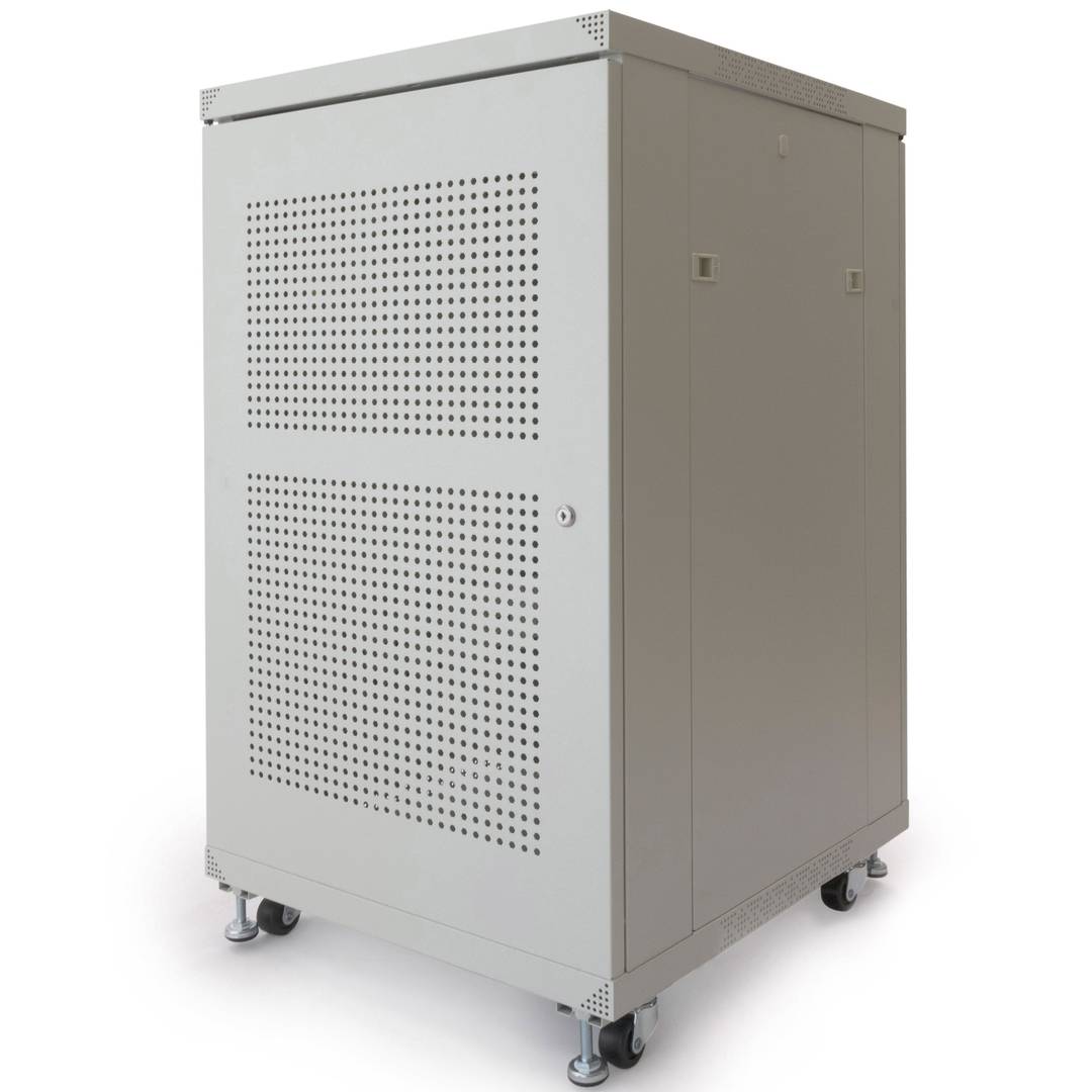 Armario rack 19' de pie 20U 600x600x1000mm blanco MobiRack DIY desmontado