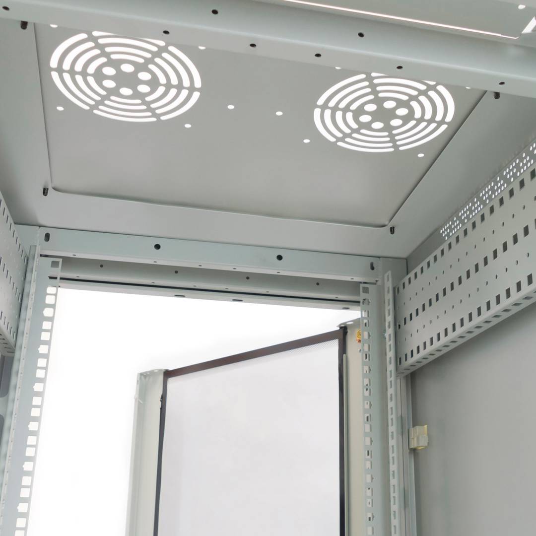 Armario rack 19' de pie 20U 600x600x1000mm blanco MobiRack DIY desmontado